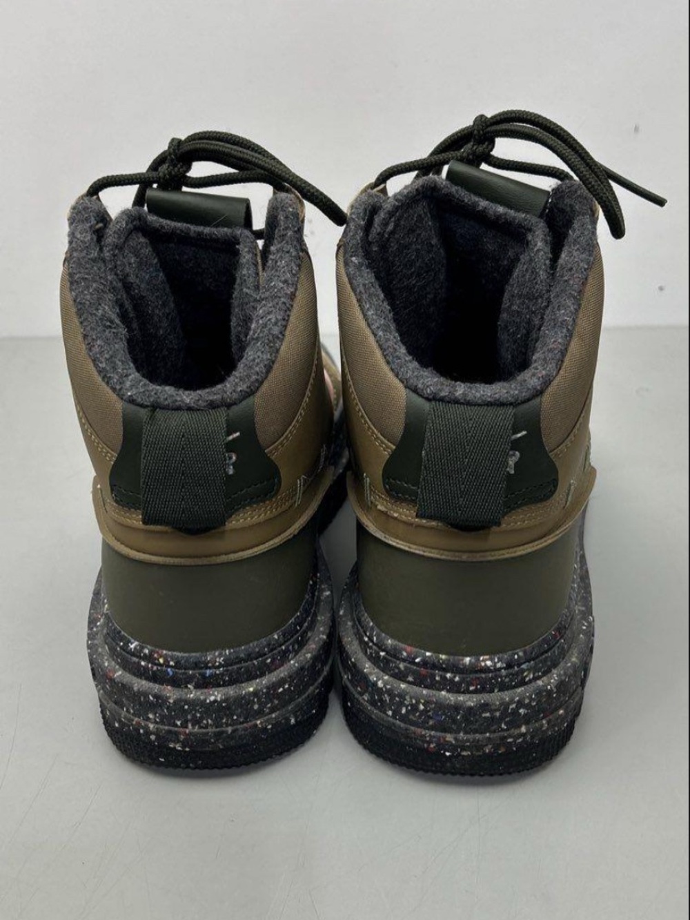 Nike Olive and Pink High-Top Sneakers with Black Accents - Picture 4 of 6